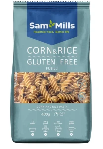 Makaron bezglutenowy świder kukurydziano-ryżowy 400g Sam Mills