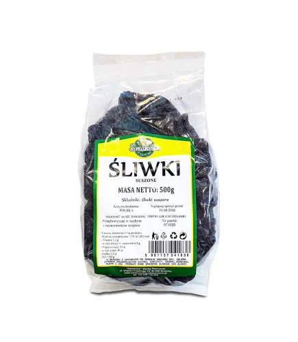 Śliwki suszone bez dodatków 500g Smakosz