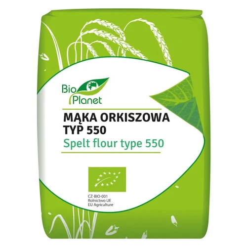 Mąka orkiszowa jasna 550 BIO 1kg BioPlanet
