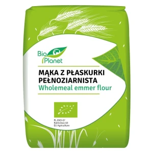 Mąka z płaskurki pełnoziarnista Bio 1kg Bio Planet