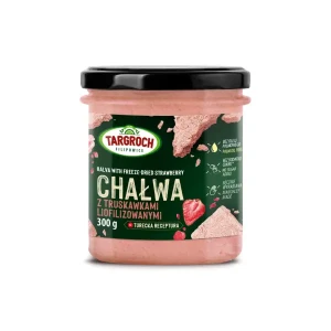 Chałwa Truskawkowa bez cukru 300g Targroch