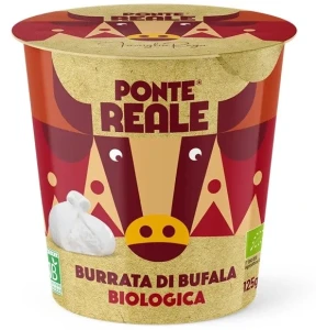 Ser Burrata di Buffala z mleka bawolego DOP kubek 125g BIO Ponte Reale