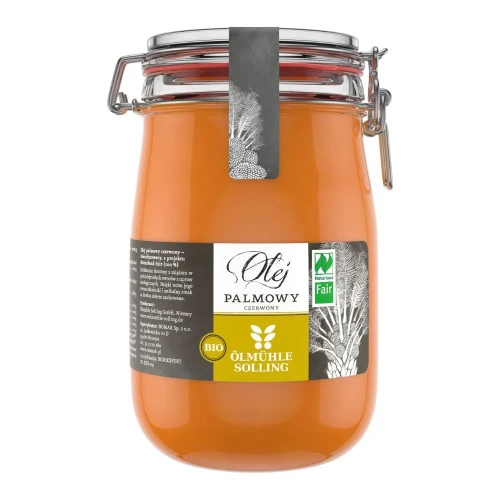 Czerwony Olej Palmowy BIO 1L Olmuhle Sölling – Certyfikat Naturland Fair