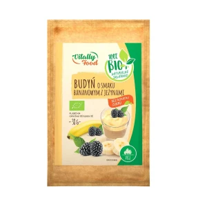 Budyń banan z jeżynami 38g bez dodatku cukru BIO VitallyFood