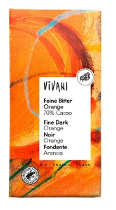 Czekolada Gorzka z Pomarańczą BIO 80g Vivani