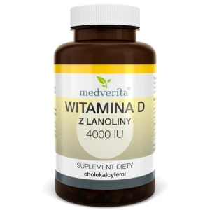 Witamina D3 4000 z lanoliny w oliwie z oliwek 120kapsułek Medveritarita