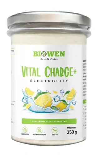 Elektrolity VITAL Charge+ cytryna 250g Biowen