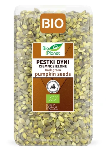 Pestki Dyni Ciemnozielone uprawiane w Europie BIO 1kg