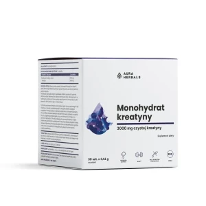 Kreatyna w saszetkach Monohydrat 30x3,41g Aura Herbals