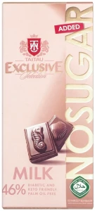 Czekolada MILK 46% KETO słodzona erytrolem 100g Taitau