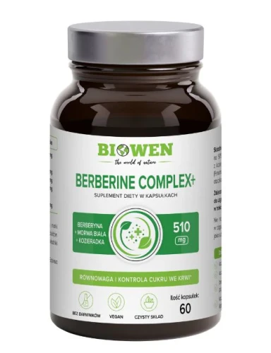 Berberine Complex+ Berberys Kozieradka Morwa 60 kapsułek Biowen
