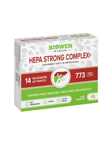 Hepa Strong Complex+ 15 kapsułek Biowen