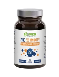 Cynk 3x Immunity 3 formy cynku 100 kapsułek Biowen