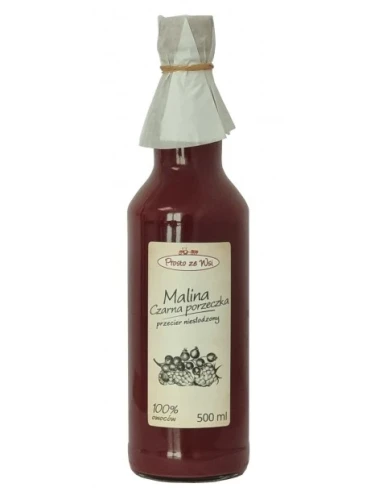 Sok malina-czarna porzeczka przecierowy MUS 500ml ProstoZeWsi