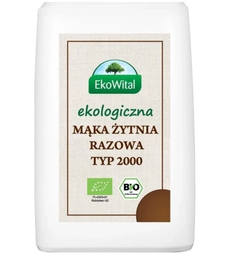 Mąka żytnia razowa 2000 BIO 1kg EkoWital