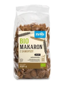 Makaron z samopszy pełnoziarnisty jeżyki BIO 250g BIO NIRO