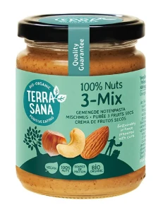 Krem orzechowy MIX 3 ORZECHY BIO 250g Terrasana