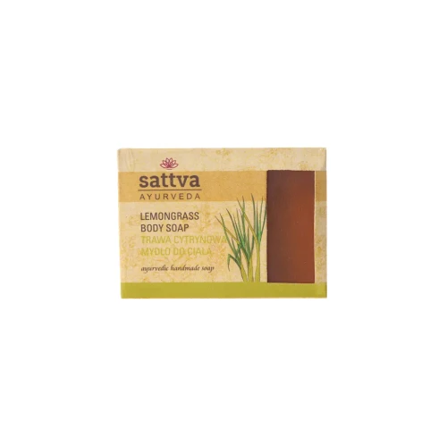 Mydło kostka LemonGrass Trawa Cytrynowa 125g Sattva