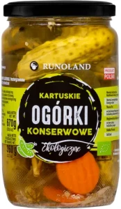 Ogórki konserwowe Kartuskie BIO 670g Runoland