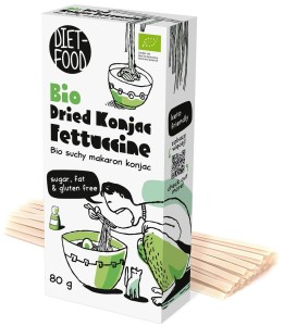 Makaron Konjac Fettuccine BIO bezglutenowy SUCHY 80g DietFood