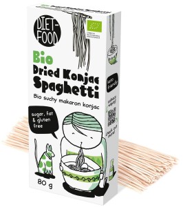 Makaron Konjac Spaghetti BIO bezglutenowy SUCHY 80g DietFood
