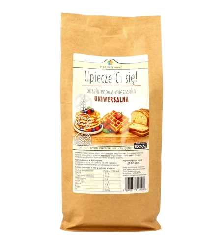 Mieszanka UNIWERSALNA bezglutenowa 1kg Pięć Przemian na chleb naleśniki racuchy gofry