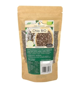 Chia nasiona bezglutenowe BIO 200g Pięć Przemian