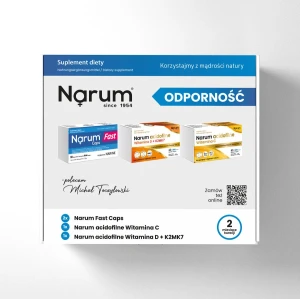 Narum Zestaw Odporność - Fast + Witamina C + Witamina D3 K2 Mk-7