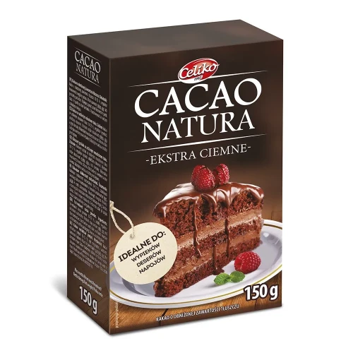 Kakao ekstra ciemne bezglutenowe Duże 150g Celiko