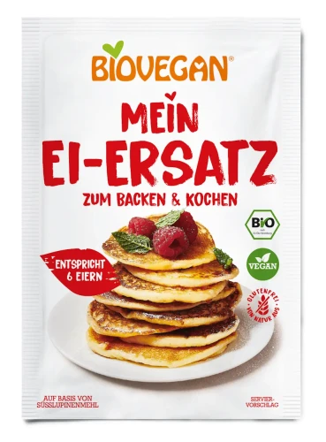Zamiennik roślinny 6 jajek bezglutenowy BIO 30g Biovegan
