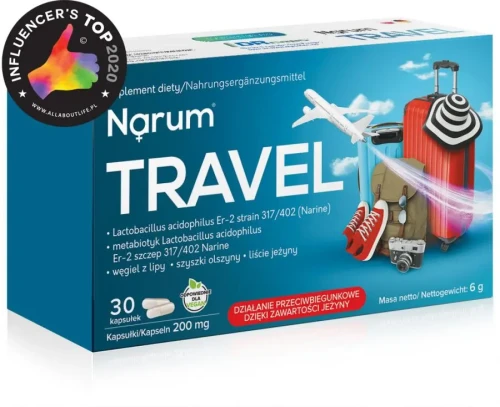 Probiotyk Travel 200mg 30 kapsułek Narum