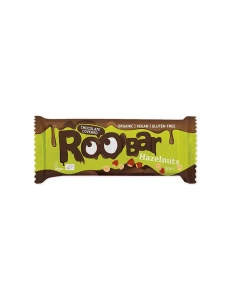 Baton ROOBAR Hazelnuts z orzechami laskowymi w czekoladzie bezglutenowy BIO 30g