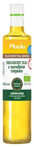 Olej z zarodków rzepaku tłoczony na zimno BIO 500ml Olandia