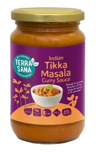 Sos Indyjskie Curry Tikka Masala bezglutenowy BIO 350g Terrasana