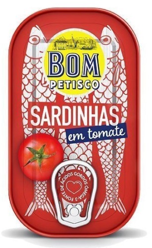 Sardynki portugalskie w sosie pomidorowym 120g/78g Bom Petisco