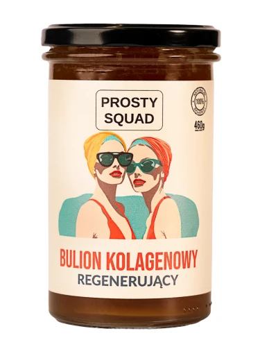 Bulion Kolagenowy Regenerujący w słoiku 460g Prosty Squad