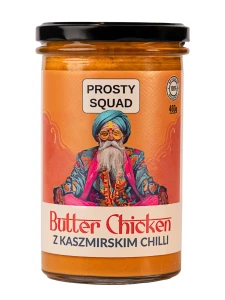 Butter Chiken z kaszmirskim chilli w słoiku 460g Prosty Squad