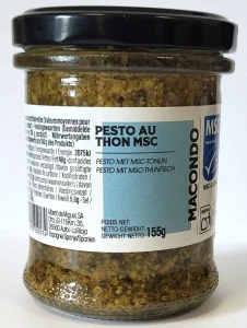 Pesto zielone z tuńczykiem i oliwą z oliwek 155g MSC