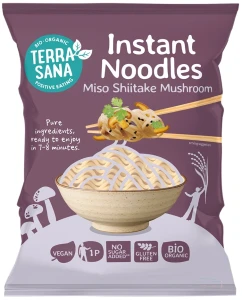 Zupa błyskawiczna BIO z makaronem miso i grzybami shiitake bezglutenowa 90g Terrasana