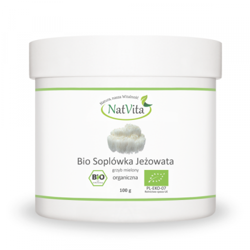 Soplówka jeżowata grzyb mielony BIO 100 g