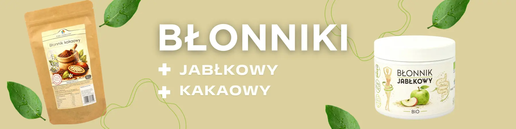 Błonniki kakao i jabłko